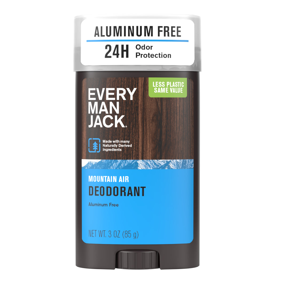 Aluminum Free Deodorant – Mountain Air by EVERY MAN JACK - Non-toxic, STOP rated product free from harmful chemicals