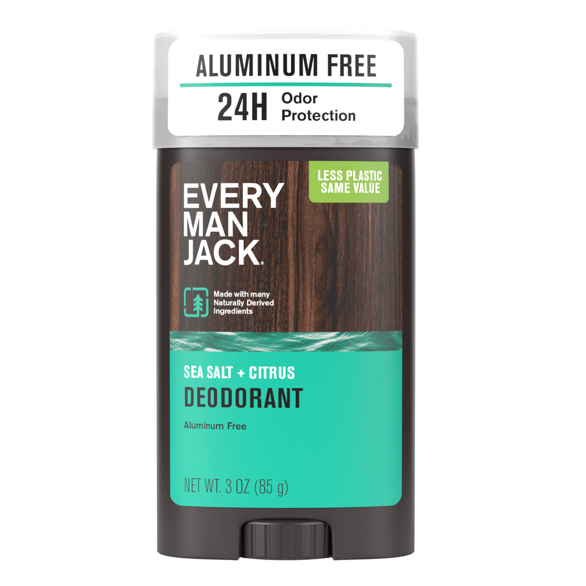 Aluminum Free Deodorant – Sea Salt + Citrus by EVERY MAN JACK - Non-toxic Deodorants product rated STOP by Million Marker, free from BPA, phthalates, and parabens