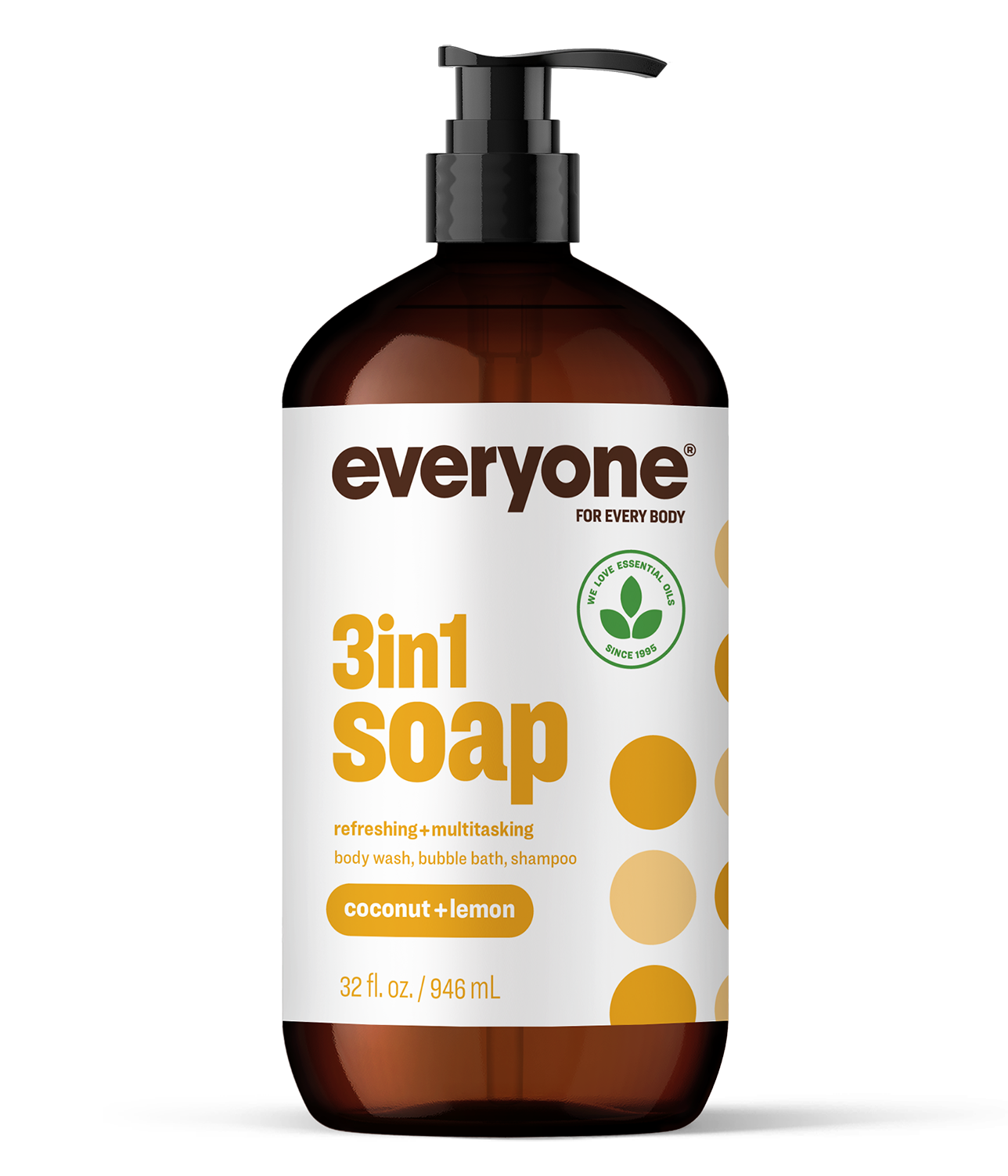 3In1 Soap – Coconut + Lemon by everyone FOR EVERY BODY - Non-toxic, SLOW rated product free from harmful chemicals