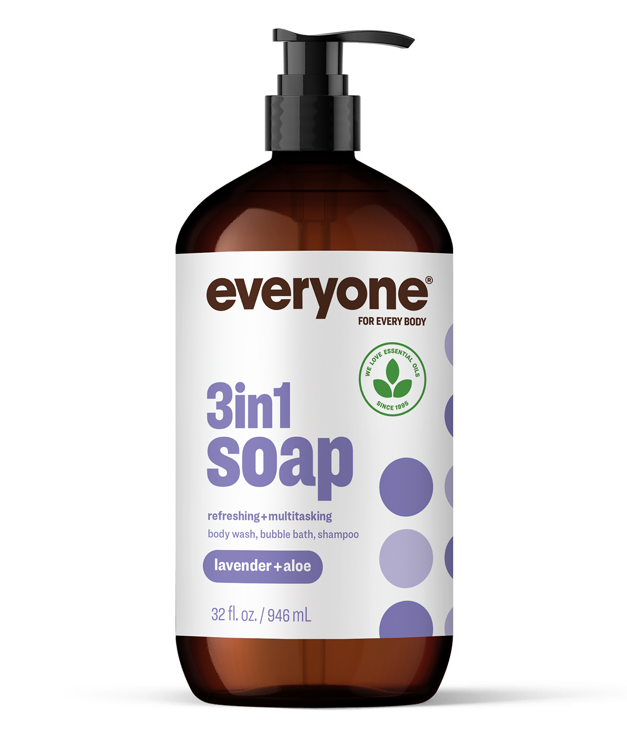 3In1 Soap – Lavender + Aloe by everyone FOR EVERY BODY - Non-toxic, SLOW rated product free from harmful chemicals