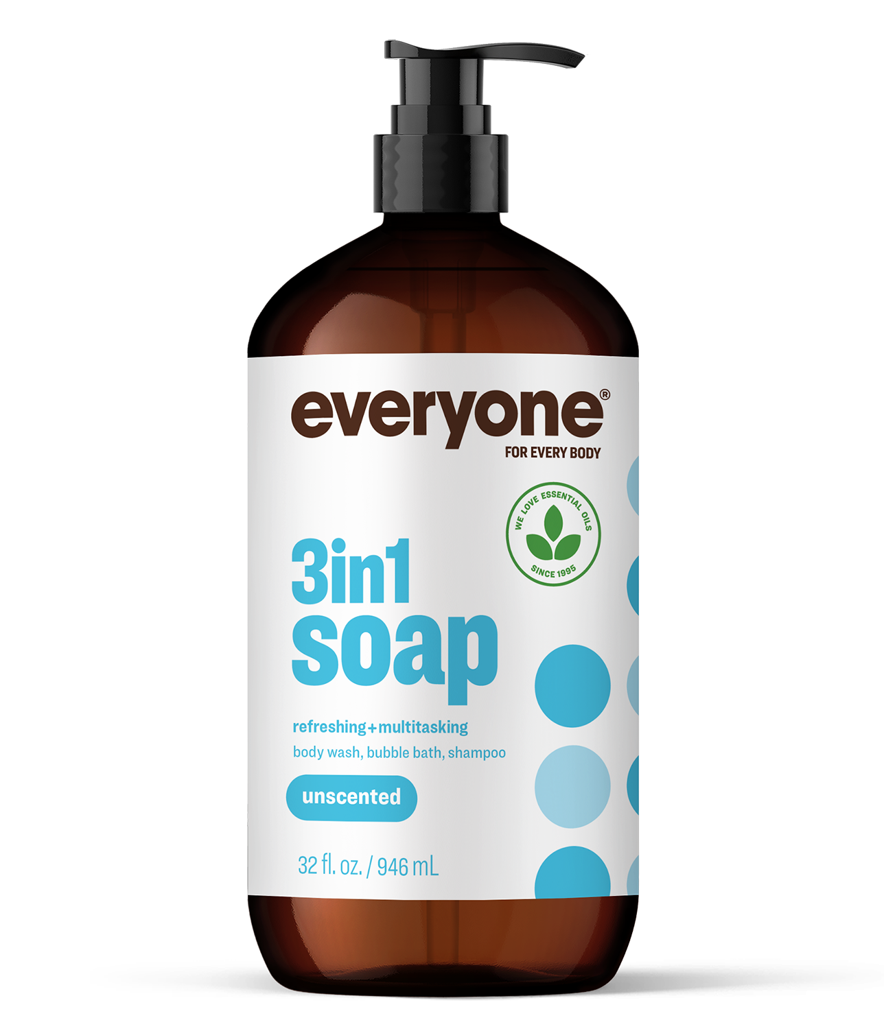 3In1 Soap – Unscented by everyone FOR EVERY BODY - Non-toxic, SLOW rated product free from harmful chemicals