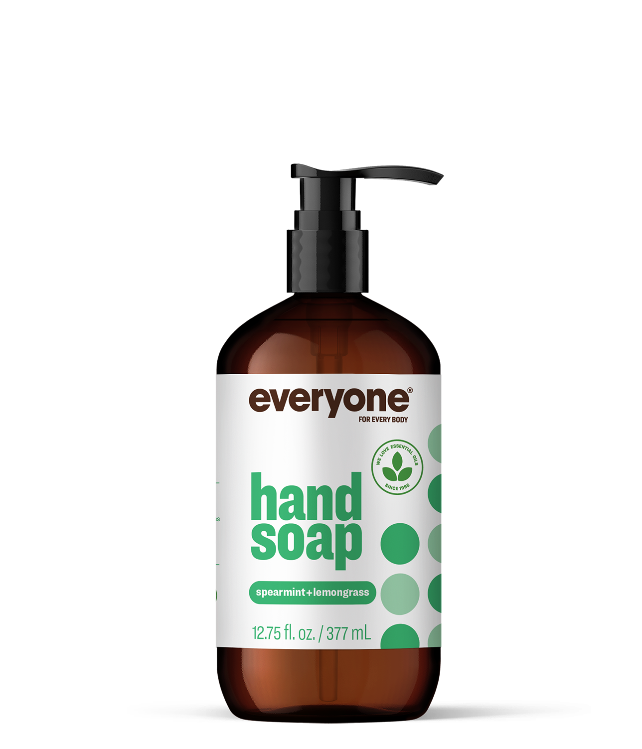 Hand Soap – Spearmint + Lemongrass by everyone FOR EVERY BODY - Non-toxic Soaps + Body Washes product rated SLOW by Million Marker, free from BPA, phthalates, and parabens