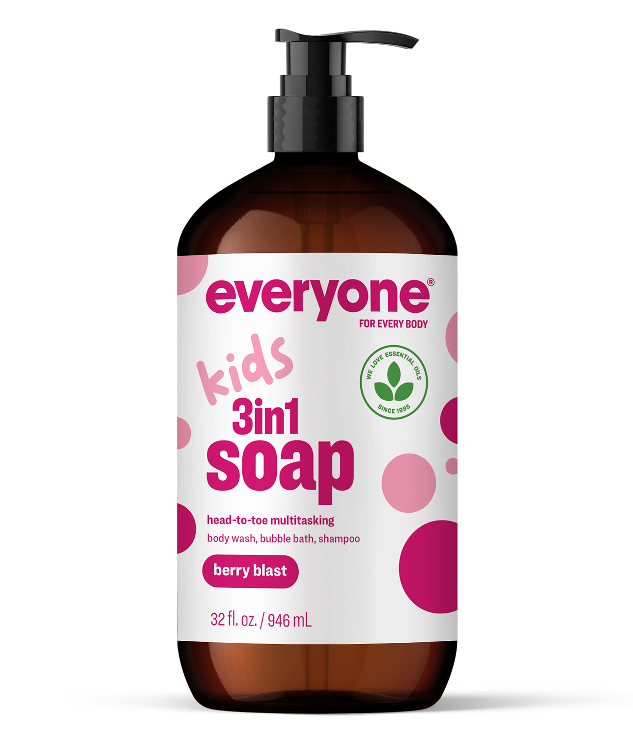 Kids 3In1 Soap – Berry Blast by everyone FOR EVERY BODY - Non-toxic, SLOW rated product free from harmful chemicals