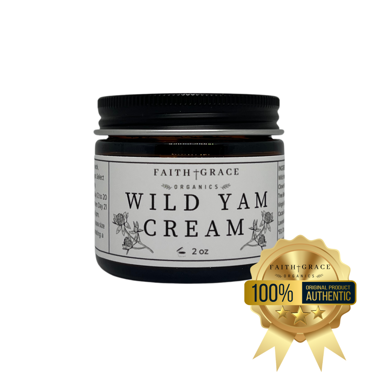 Wild Yam Cream by FAITH GRACE ORGANICS - Non-toxic Body Oils, Butters + Lotions product rated SLOW by Million Marker, free from BPA, phthalates, and parabens