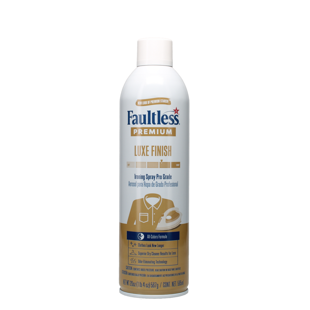 Premium Luxe Ironing Spray by Faultless - Non-toxic, STOP rated product free from harmful chemicals