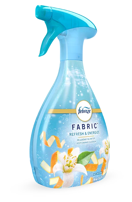 Fabric Refresh & Energize Spray – Zesty Orange Blossom by Febreze - Non-toxic Laundry product rated STOP by Million Marker, free from BPA, phthalates, and parabens