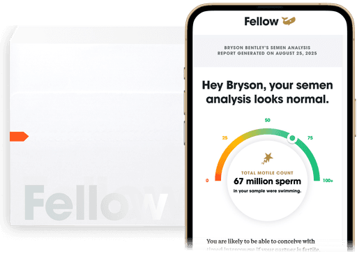 Semen Analysis by Fellow - Non-toxic Test Kits product rated GO by Million Marker, free from BPA, phthalates, and parabens