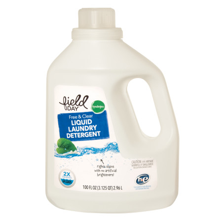 Free and Clear Liquid Laundry Detergent by field Day - Non-toxic Laundry product rated STOP by Million Marker, free from BPA, phthalates, and parabens
