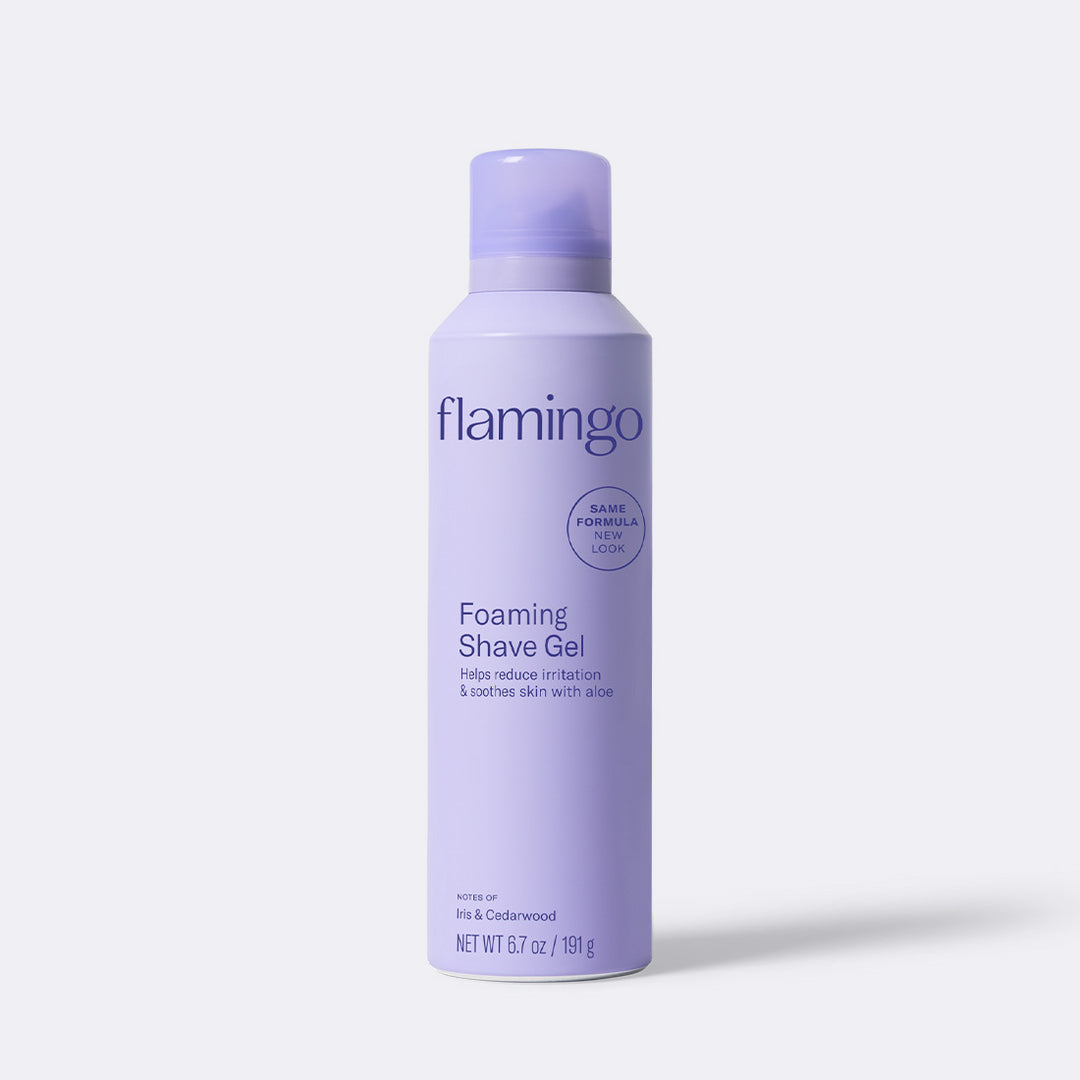 Foaming Shave Gel - Iris & Cedarwood by flamingo - Non-toxic, STOP rated product free from harmful chemicals
