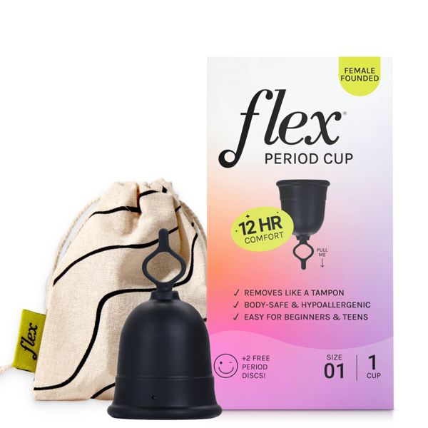 Period Cup by flex - Non-toxic Period Care product rated SLOW by Million Marker, free from BPA, phthalates, and parabens