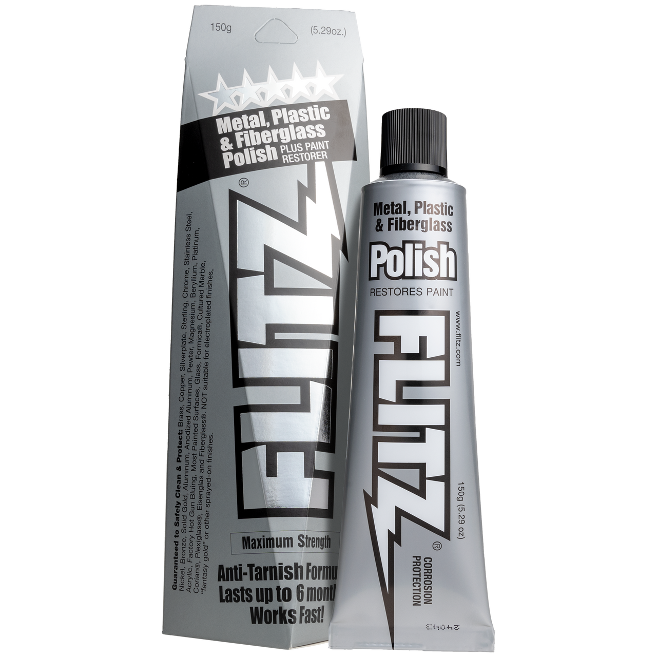 Metal, Plastic, & Fiberglass Polish by FLITZ - Non-toxic Household Cleaning Products product rated STOP by Million Marker, free from BPA, phthalates, and parabens