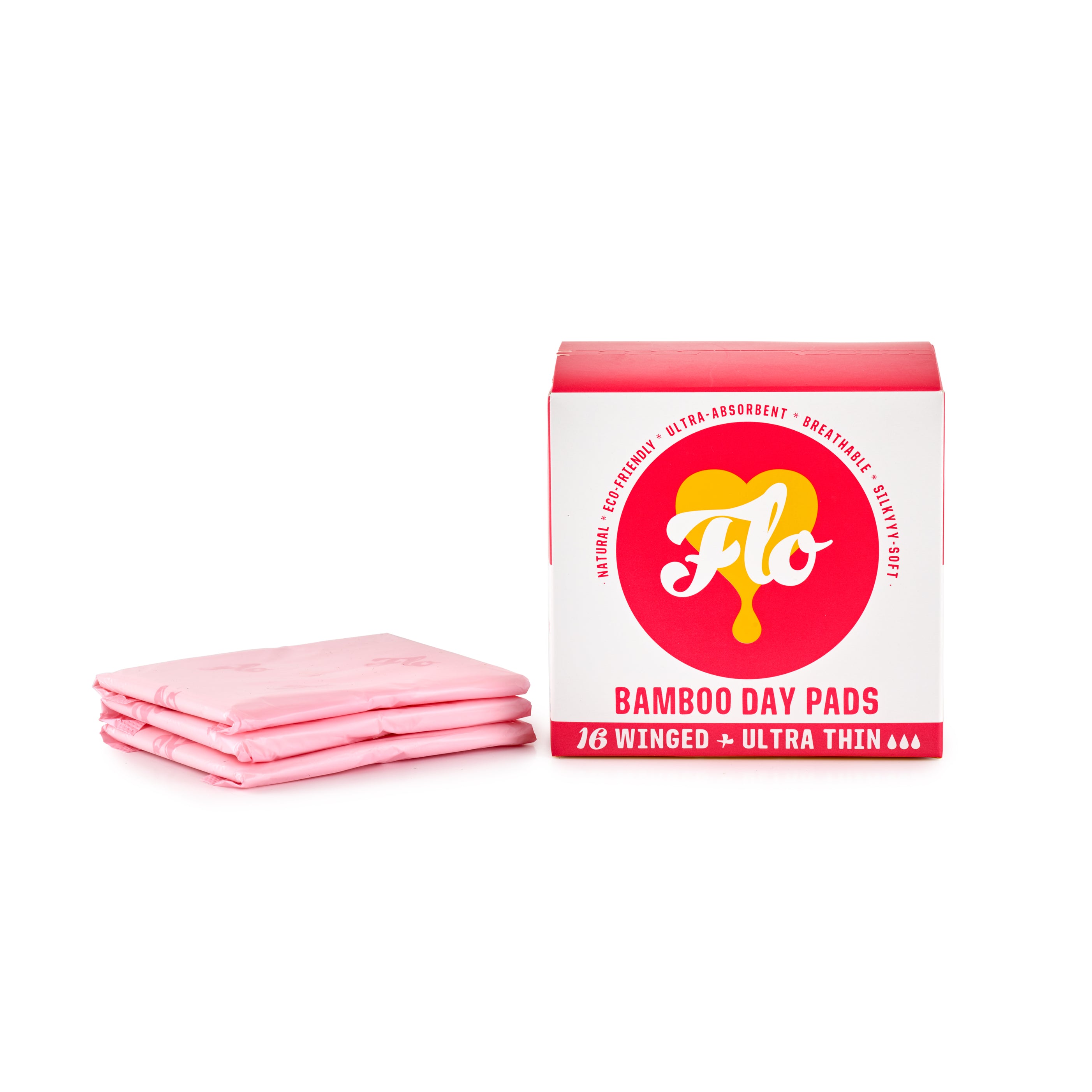 Day Menstrual Pads by Flo - Non-toxic Period Care product rated SLOW by Million Marker, free from BPA, phthalates, and parabens