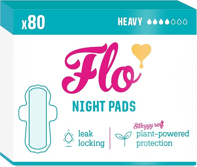 Night Menstrual Pads by Flo - Non-toxic, SLOW rated product free from harmful chemicals