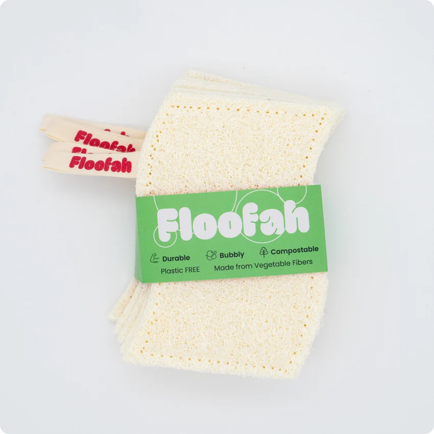 Luffa Fiber Kitchen Sponge by Floofah - Non-toxic, GO rated product free from harmful chemicals
