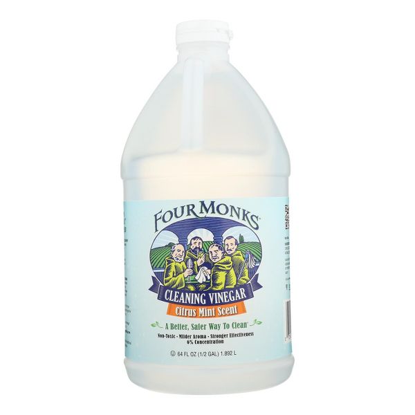 Cleaning Vinegar - Citrus Mint Scent by FOUR MONKS - Non-toxic Household Cleaning Products product rated SLOW by Million Marker, free from BPA, phthalates, and parabens