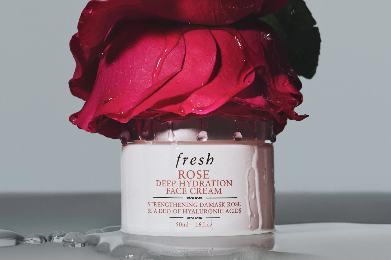 Rose & Hyaluronic Acid Deep Hydration Moisturizer by fresh - Non-toxic Facial Care product rated STOP by Million Marker, free from BPA, phthalates, and parabens