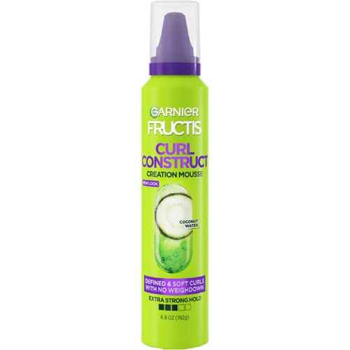 Fructis Curl Construct Creation Mousse by GARNIER - Non-toxic Hair Styling + Treatment product rated STOP by Million Marker, free from BPA, phthalates, and parabens
