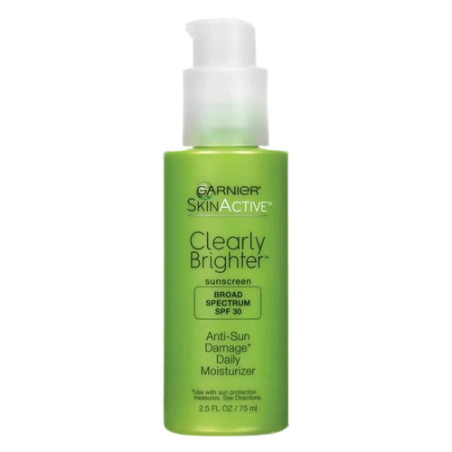 Skin Active Skin Active Clearly Brighter Anti-Sun Damage Moisturizer by GARNIER - Non-toxic Facial Care product rated STOP by Million Marker, free from BPA, phthalates, and parabens