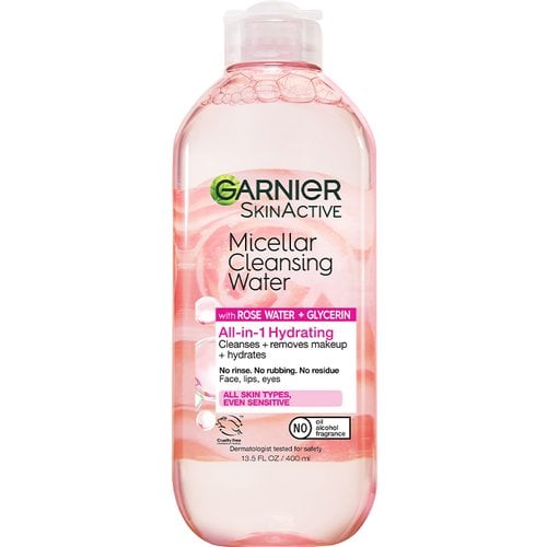 Skin Active Water Rose Micellar Cleansing Water by GARNIER - Non-toxic Facial Care product rated STOP by Million Marker, free from BPA, phthalates, and parabens
