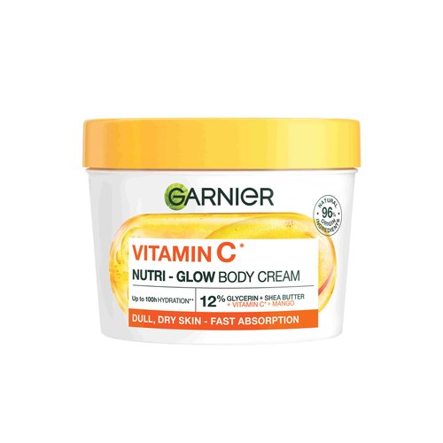 Vitamin C Body Nutri Glow Body Cream by GARNIER - Non-toxic Body Oils, Butters + Lotions product rated STOP by Million Marker, free from BPA, phthalates, and parabens