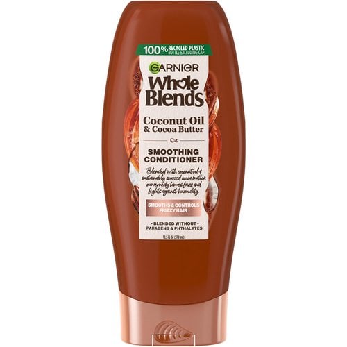 Whole Blends Smoothing Conditioner - Coconut Oil & Cocoa Butter by GARNIER - Non-toxic, STOP rated product free from harmful chemicals