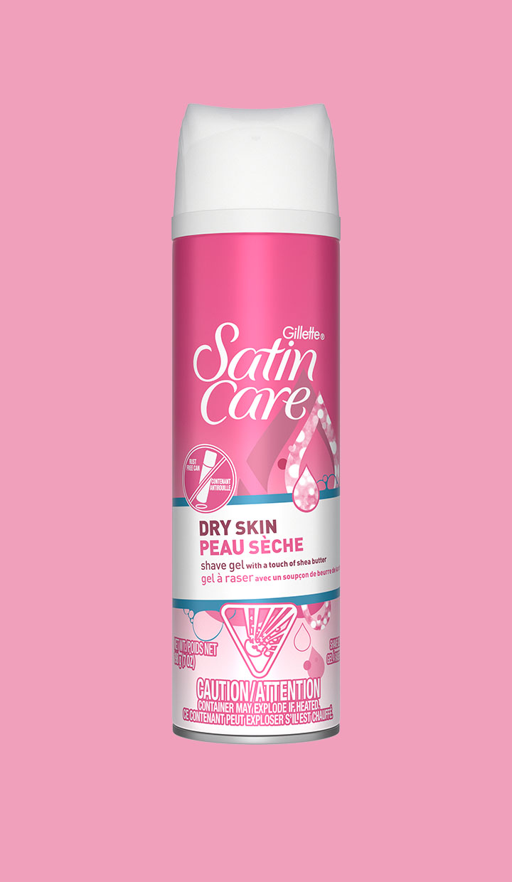 Satin Care Dry Skin Shave Gel by Gillette - Non-toxic, STOP rated product free from harmful chemicals