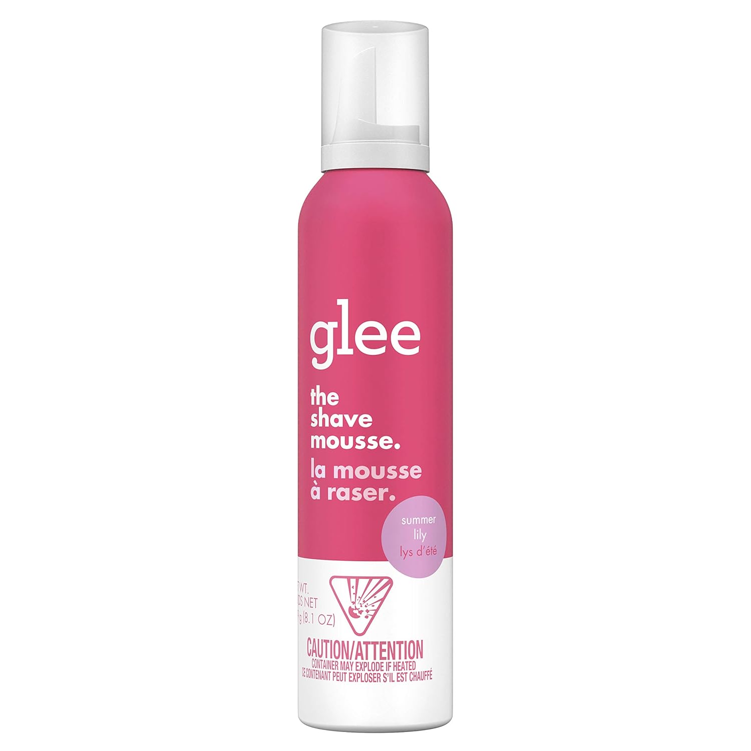 The Shave Mousse - Summer Lily by glee - Non-toxic Shaving product rated STOP by Million Marker, free from BPA, phthalates, and parabens