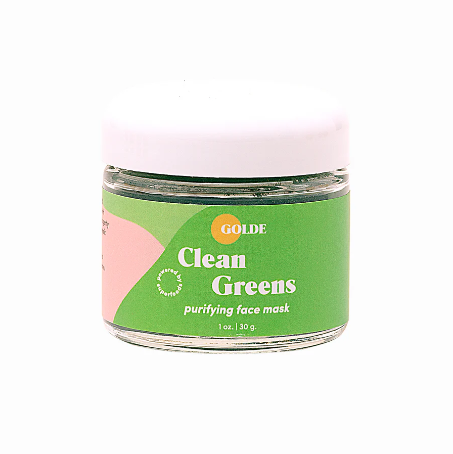 Clean Greens Face Mask by Golde - Non-toxic, GO rated product free from harmful chemicals