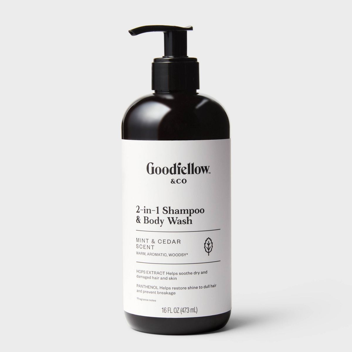 2 in 1 Shampoo & Body Wash Morocon Mint & Cedar by Goodfellow & CO - Non-toxic, STOP rated product free from harmful chemicals