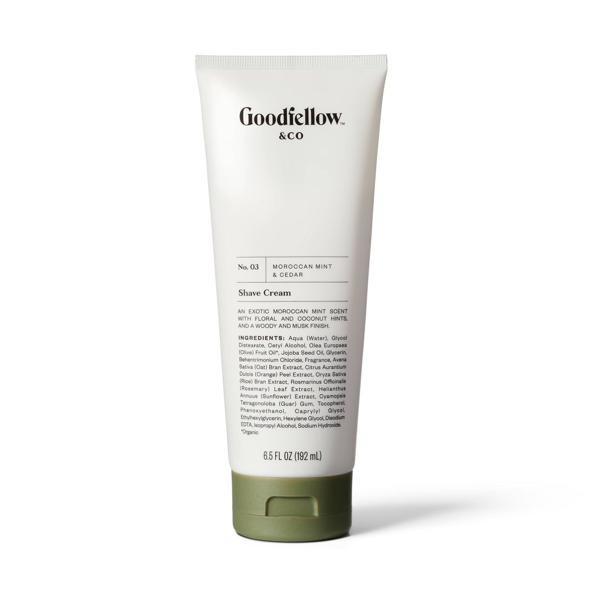 Men's Moroccan Mint & Cedar Shave Cream by Goodfellow & CO - Non-toxic, STOP rated product free from harmful chemicals