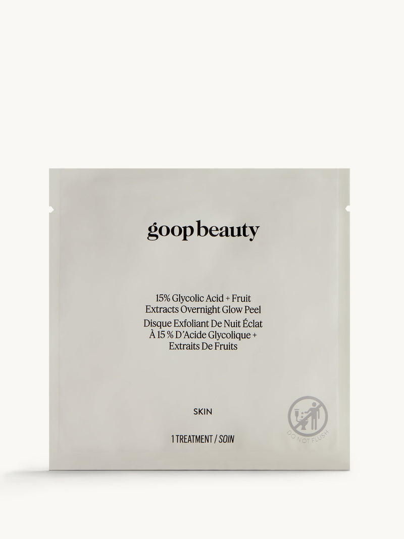 15% Glycolic Acid Overnight Glow Peel by goop beauty - Non-toxic, SLOW rated product free from harmful chemicals
