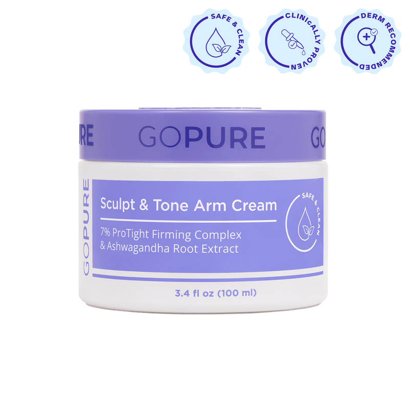 Sculpt & Tone Arm Cream by GOPURE - Non-toxic Body Oils, Butters + Lotions product rated SLOW by Million Marker, free from BPA, phthalates, and parabens