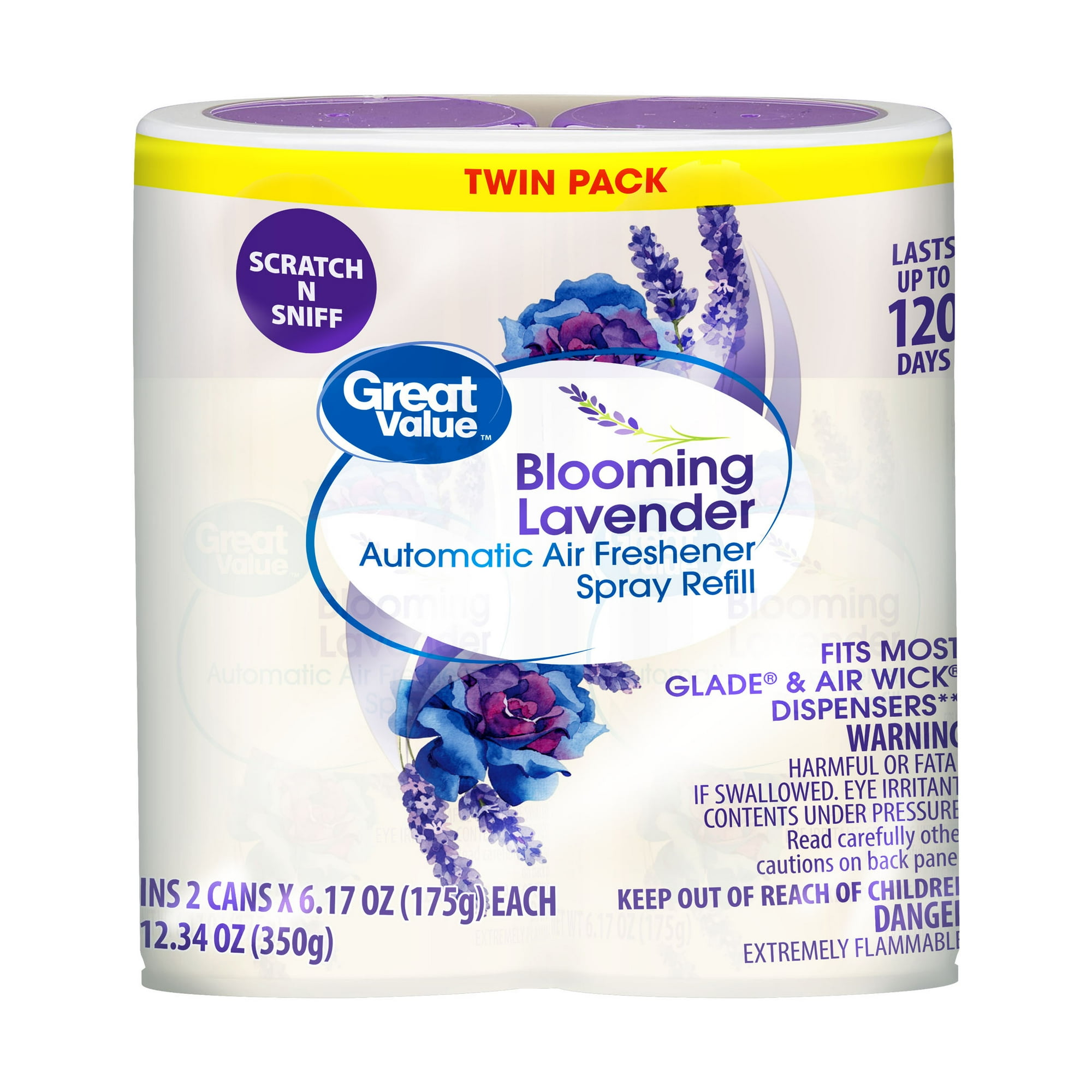 Automatic Air Freshener - Blooming Lavender by Great Value - Non-toxic Air Fresheners product rated STOP by Million Marker, free from BPA, phthalates, and parabens