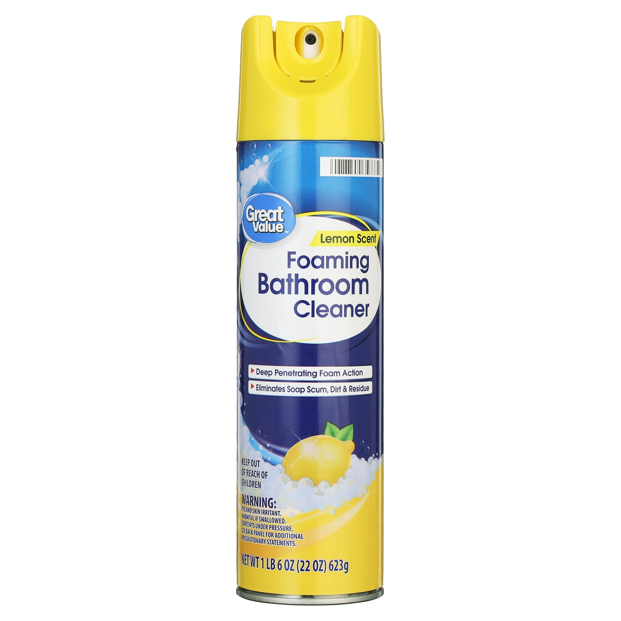 Foaming Bathroom Cleaner - Lemon by Great Value - Non-toxic, STOP rated product free from harmful chemicals