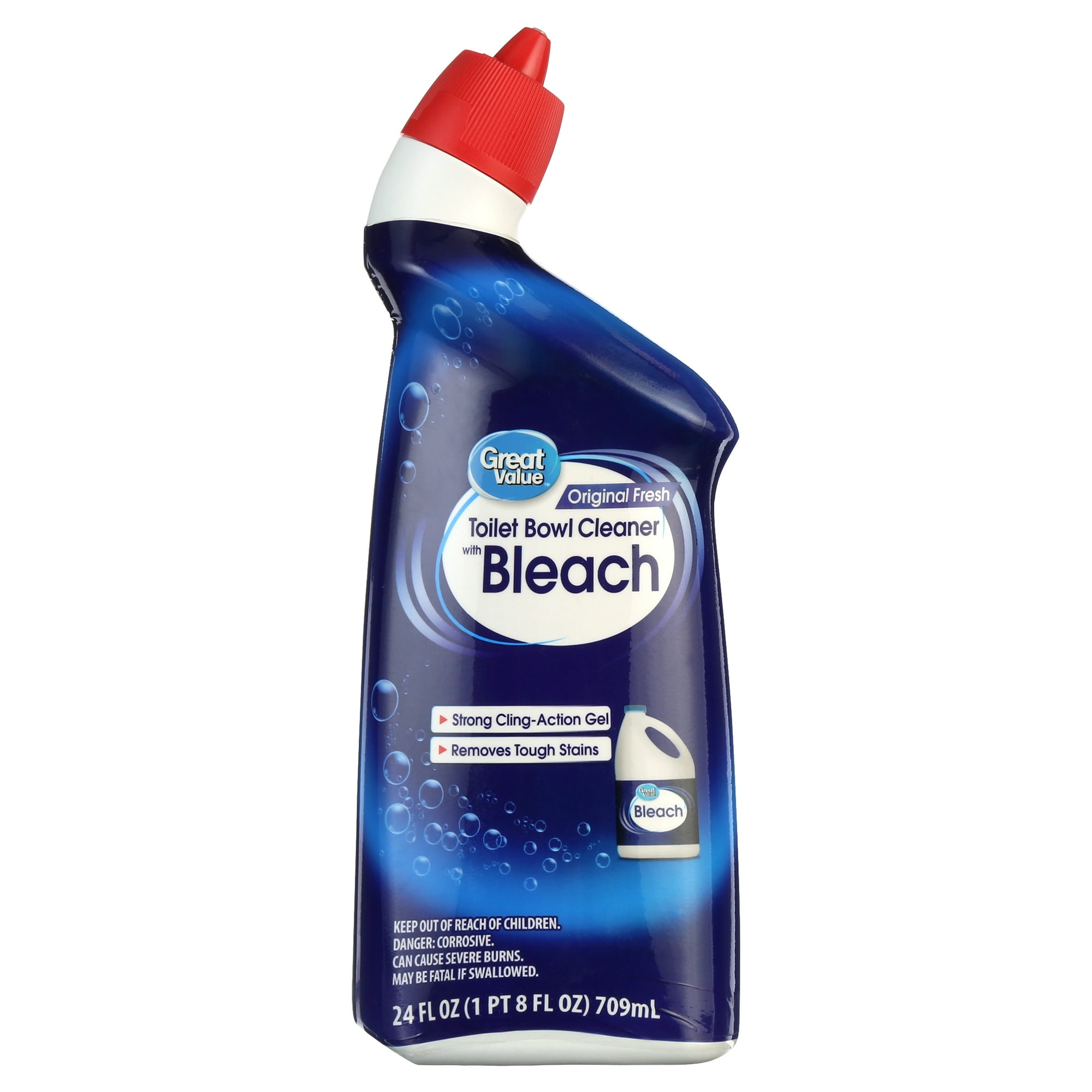 Toilet Bowl Cleaner With Bleach - Fresh Scent by Great Value - Non-toxic, STOP rated product free from harmful chemicals