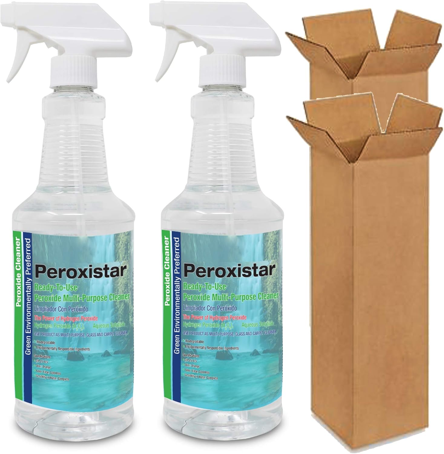 PeroxiStar Hydrogen Peroxide All Purpose Cleaner by GreenFist - Non-toxic, STOP rated product free from harmful chemicals