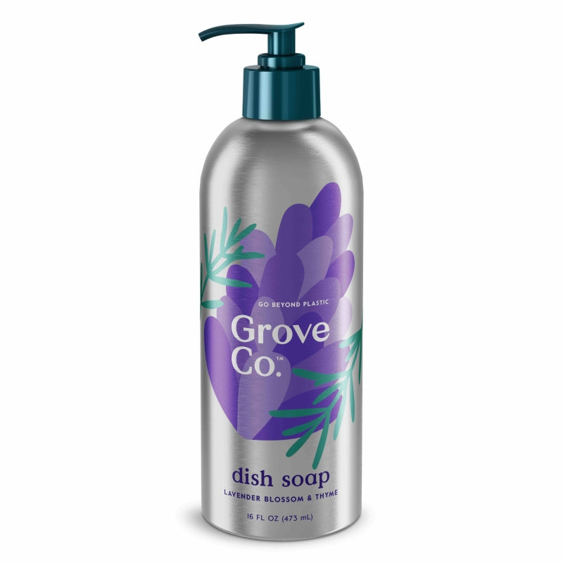 Liquid Dish Soap - Lavender Blossom & Thyme by Grove Co. - Non-toxic, SLOW rated product free from harmful chemicals
