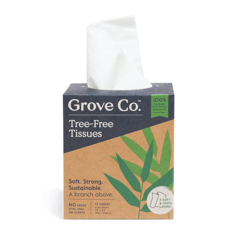 Tree-Free Tissues by Grove Co. - Non-toxic Paper Products + Alternatives product rated GO by Million Marker, free from BPA, phthalates, and parabens