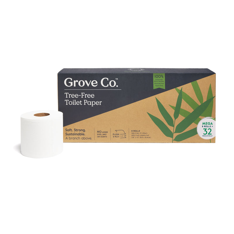 Tree-Free Toilet Paper by Grove Co. - Non-toxic Paper Products + Alternatives product rated GO by Million Marker, free from BPA, phthalates, and parabens