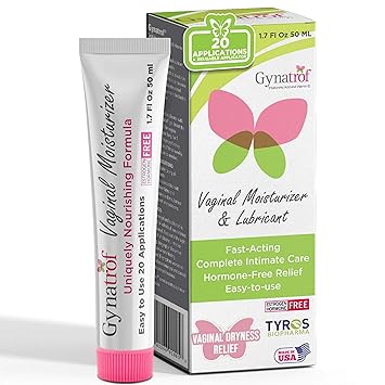 Vaginal Moisturizer by Gynatrof - Non-toxic Intimate Care product rated SLOW by Million Marker, free from BPA, phthalates, and parabens