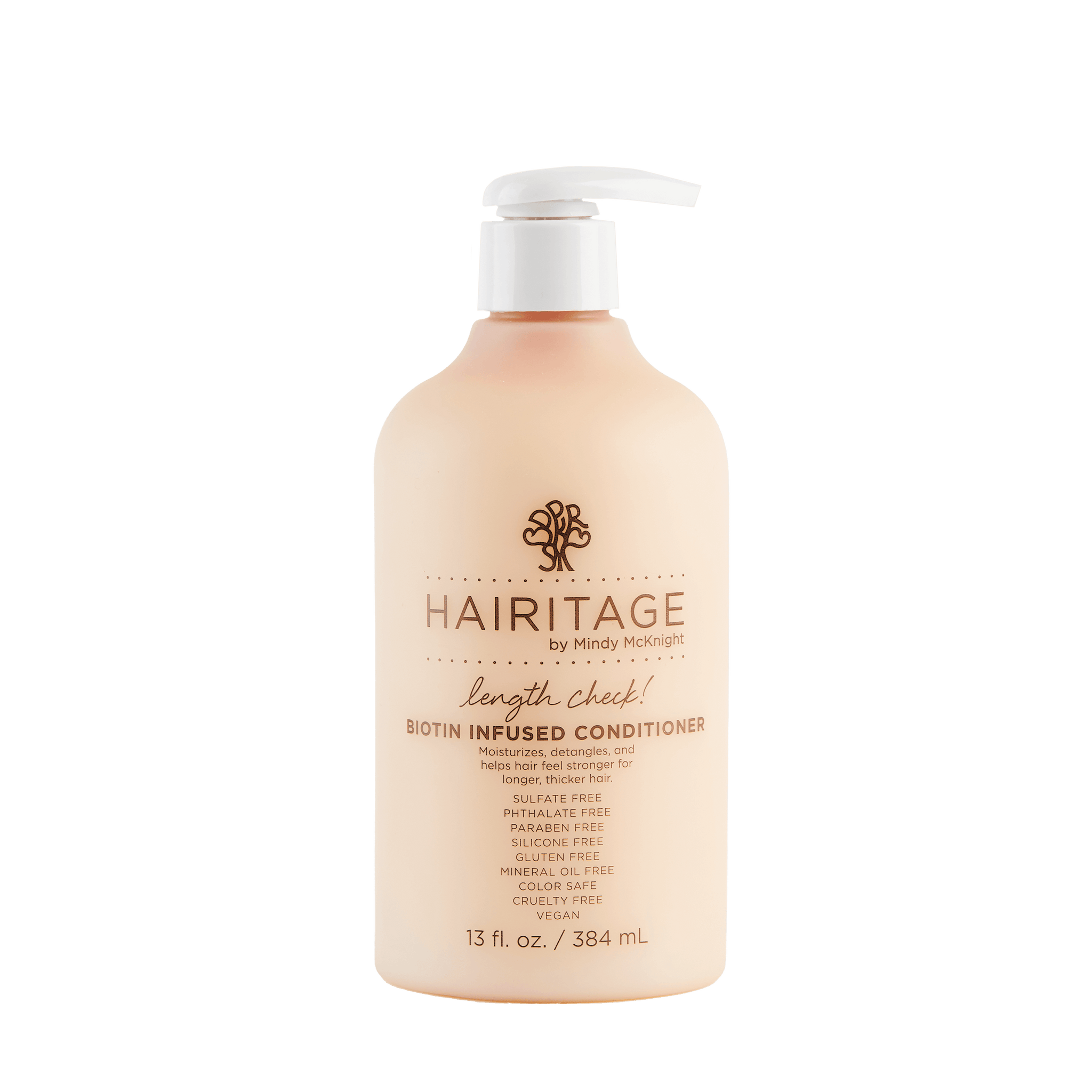 Length Check! Biotin Infused Conditioner by HAIRITAGE by Mindy McKnight - Non-toxic, STOP rated product free from harmful chemicals