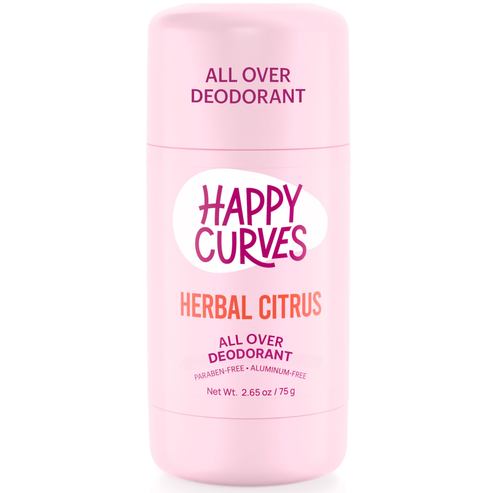 All Over Deodorant - Herbal Citrus by HAPPY CURVES - Non-toxic Deodorants product rated STOP by Million Marker, free from BPA, phthalates, and parabens