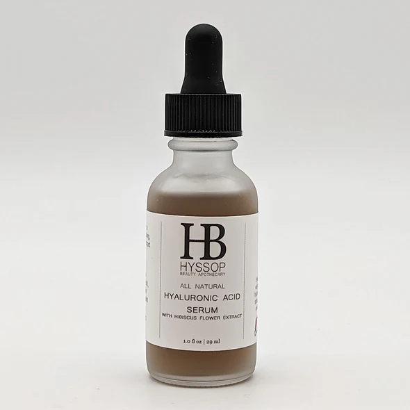 All Natural Hyaluronic Acid Serum by HB HYSSOP BEAUTY APOTHECARY - Non-toxic Facial Care product rated SLOW by Million Marker, free from BPA, phthalates, and parabens