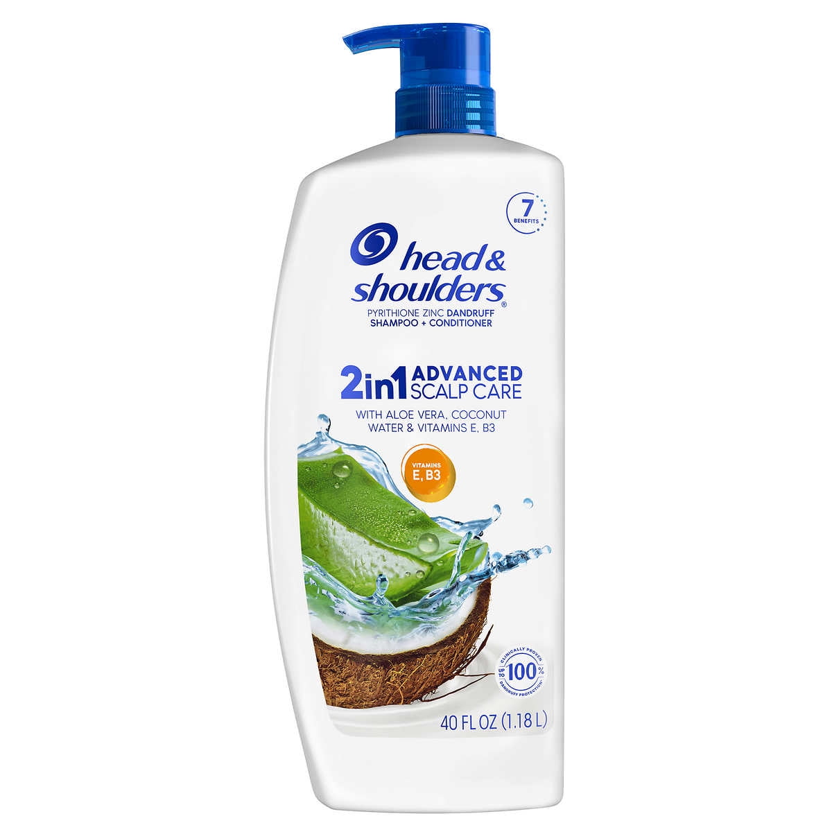 Pyrithione Zinc Dandruff 2In1 Shampoo + Conditioner - Advanced Scalp Care by head & shoulders - Non-toxic Shampoos + Conditioners product rated STOP by Million Marker, free from BPA, phthalates, and parabens