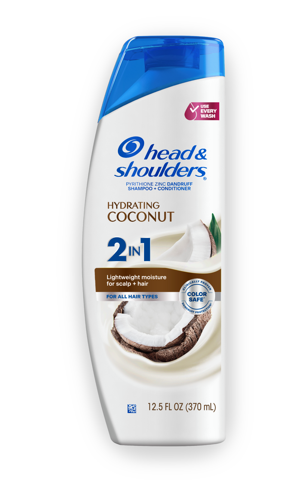 Pyrithione Zinc Dandruff 2In1 Shampoo + Conditioner - Hydrating Coconut by head & shoulders - Non-toxic Shampoos + Conditioners product rated STOP by Million Marker, free from BPA, phthalates, and parabens