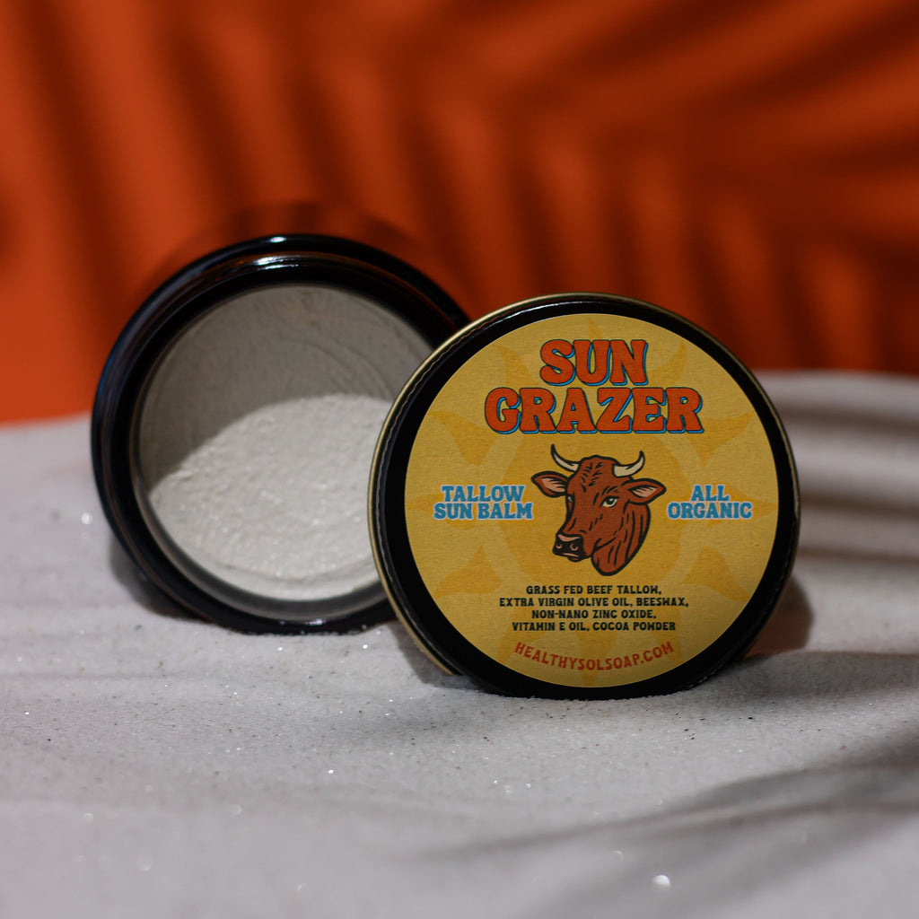 Sun Grazer Tallow Sun Balm by Health Y SOL - Non-toxic Body Oils, Butters + Lotions product rated GO by Million Marker, free from BPA, phthalates, and parabens