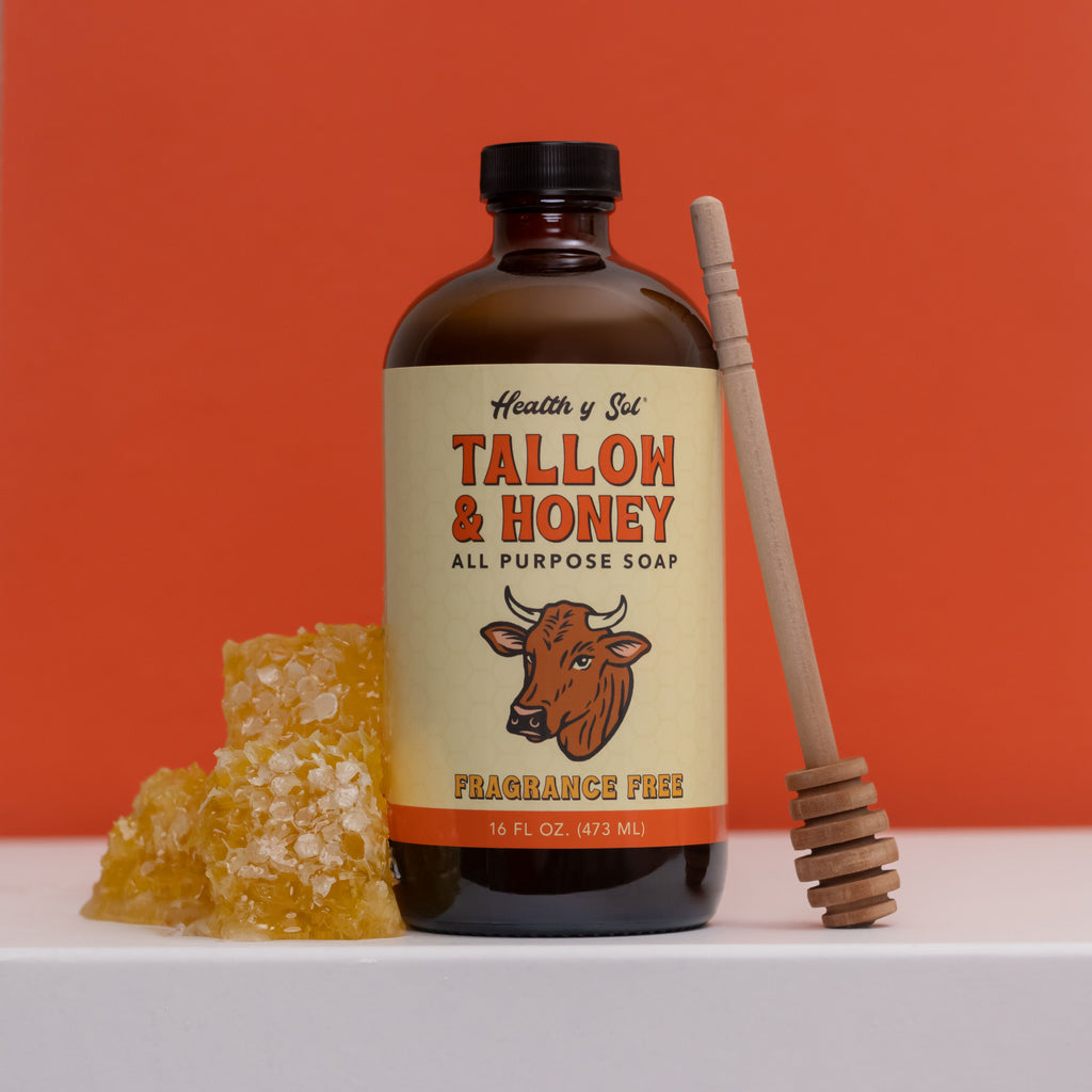 Tallow & Honey All Purpose Soap - Fragrance Free by Health Y SOL - Non-toxic Soaps + Body Washes product rated GO by Million Marker, free from BPA, phthalates, and parabens