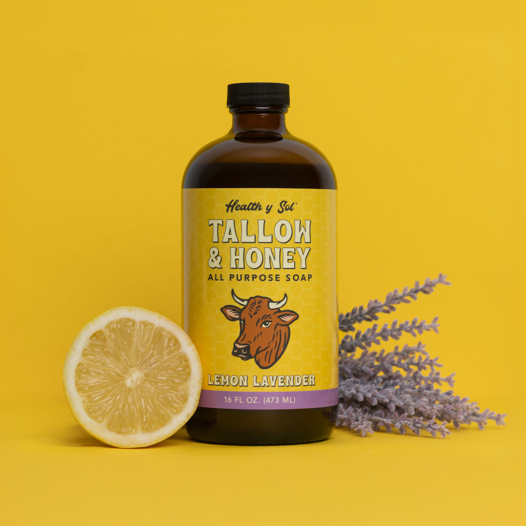 Tallow & Honey All Purpose Soap - Lemon Lavender by Health Y SOL - Non-toxic Soaps + Body Washes product rated SLOW by Million Marker, free from BPA, phthalates, and parabens