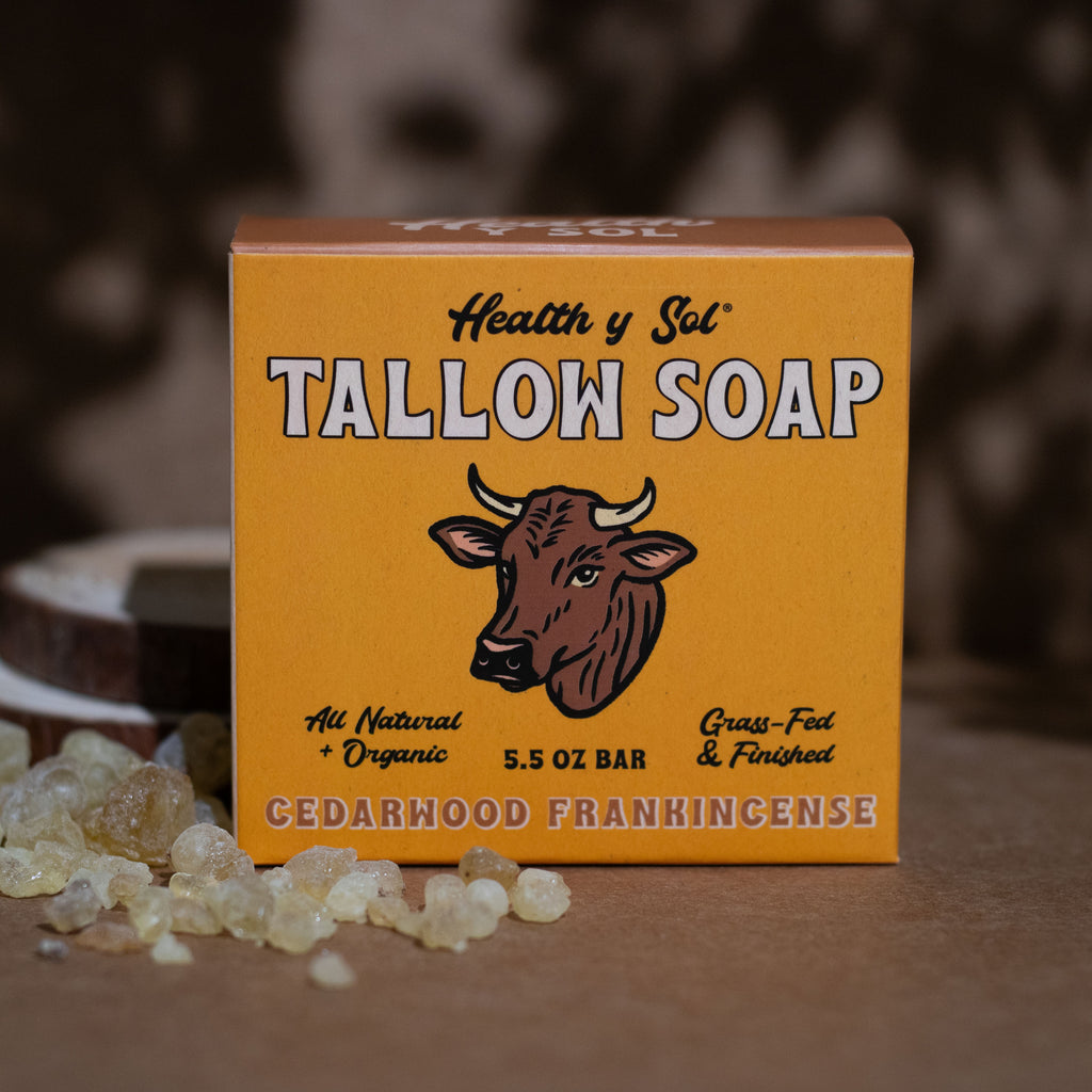 Tallow Soap - Cedarwood Frankincense by Health Y SOL - Non-toxic Soaps + Body Washes product rated SLOW by Million Marker, free from BPA, phthalates, and parabens