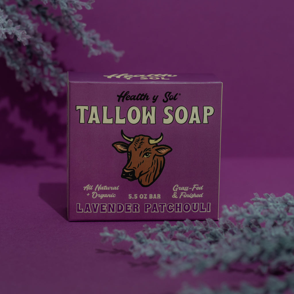 Tallow Soap - Lavender Patchouli by Health Y SOL - Non-toxic Soaps + Body Washes product rated SLOW by Million Marker, free from BPA, phthalates, and parabens